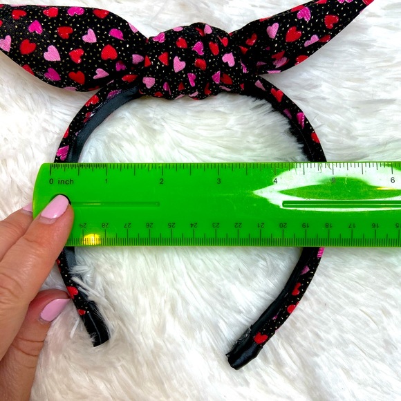 HANDMADE Heart Bow Tie Headband - Picture 12 of 14